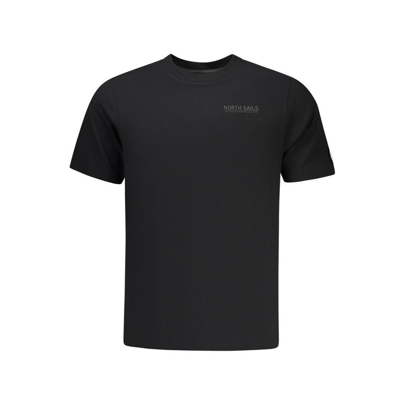 North Sails Black Cotton Men's T-Shirt - Stylish & Comfortable