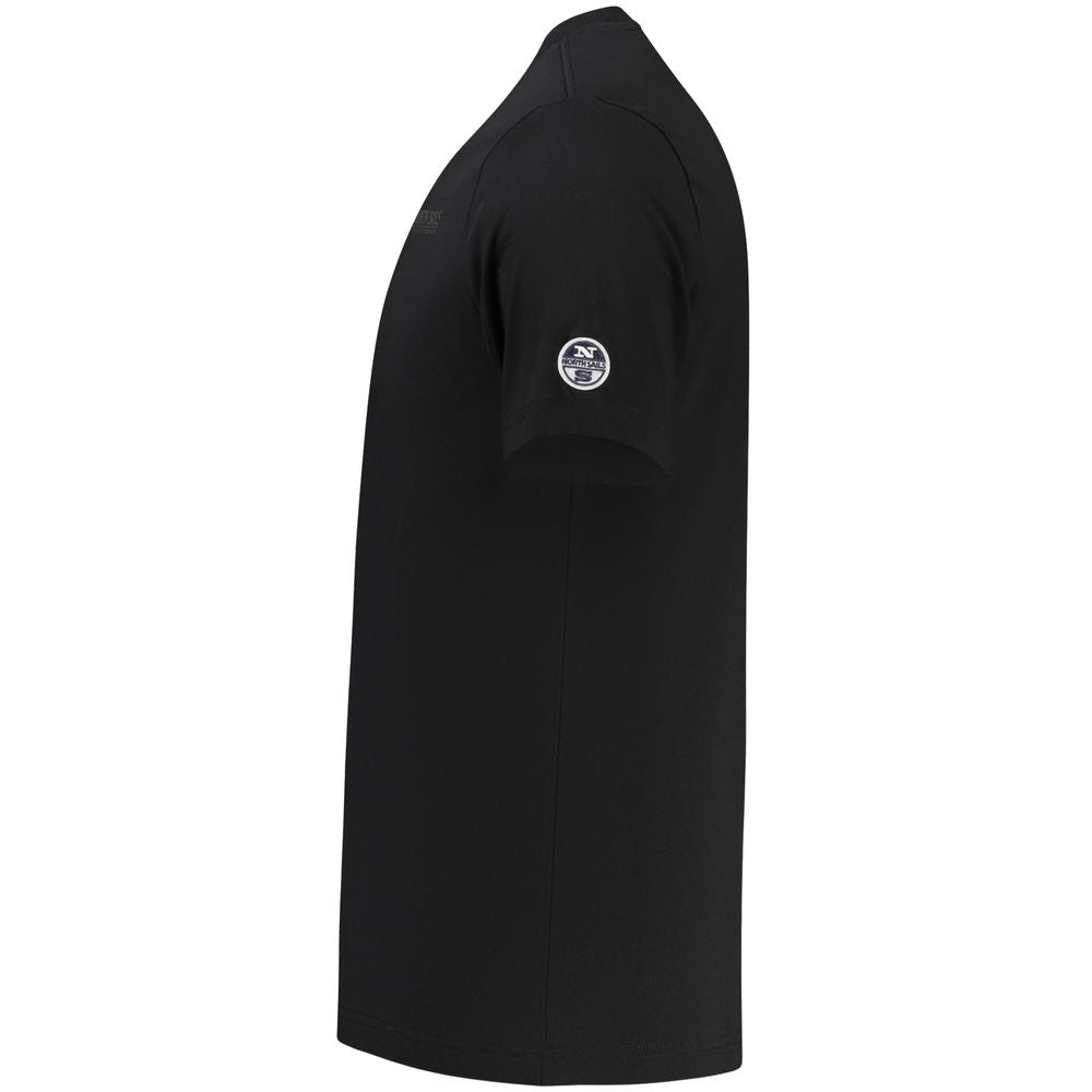 North Sails Black Cotton Men's T-Shirt - Stylish & Comfortable