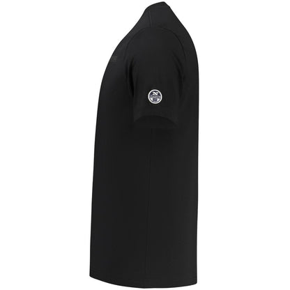 North Sails Black Cotton Men's T-Shirt
