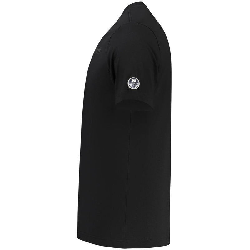 North Sails Black Cotton Men's T-Shirt - Stylish & Comfortable
