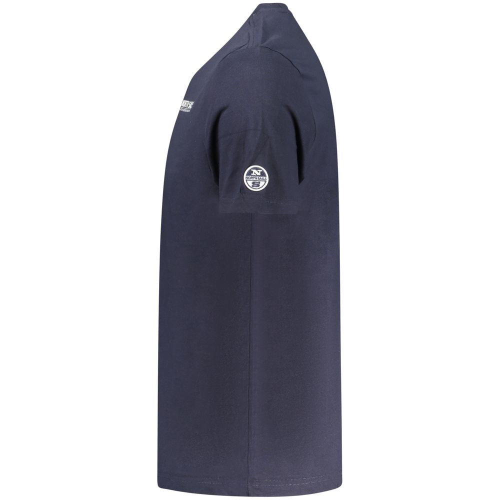 North Sails Blue Cotton Men's T-Shirt - Premium Quality