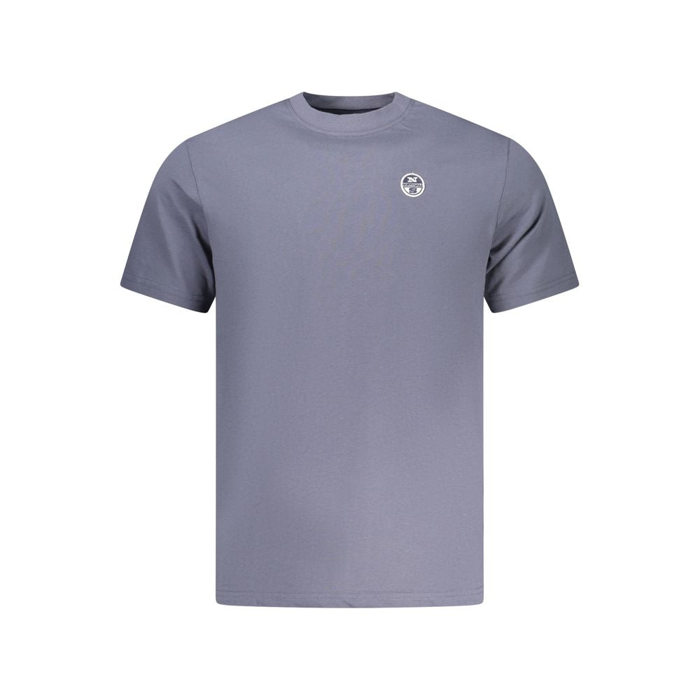 North Sails Blue Cotton Men's T-Shirt - Effortless Style