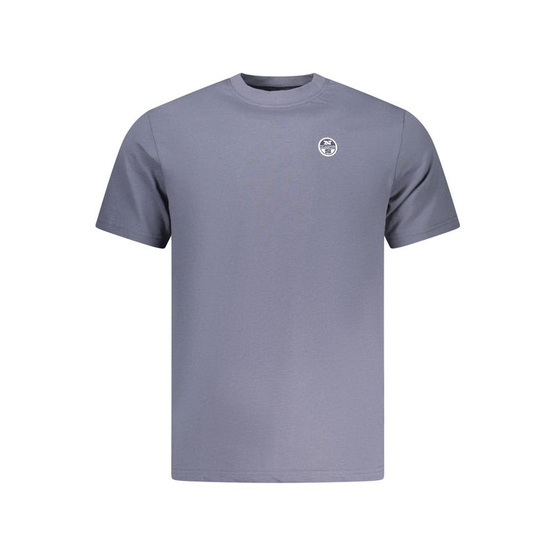 North Sails Blue Cotton Men's T-Shirt - Effortless Style