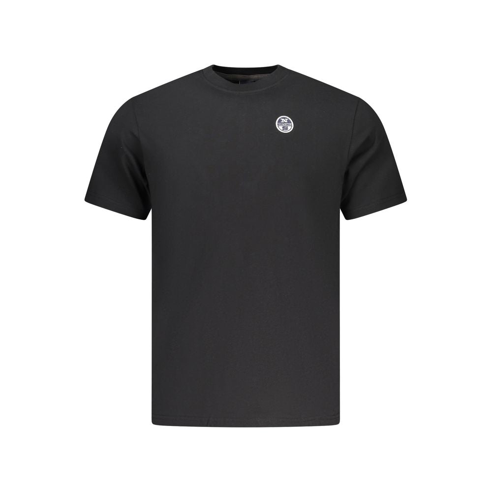 North Sails Black Cotton Men's T-Shirt - Effortless Urban Style