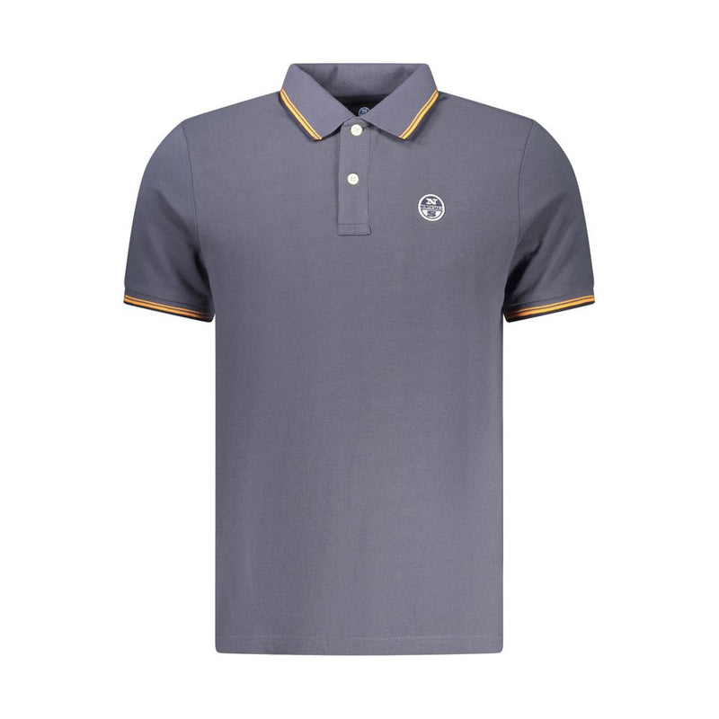 North Sails blauwe katoenen poloshirt voor heren