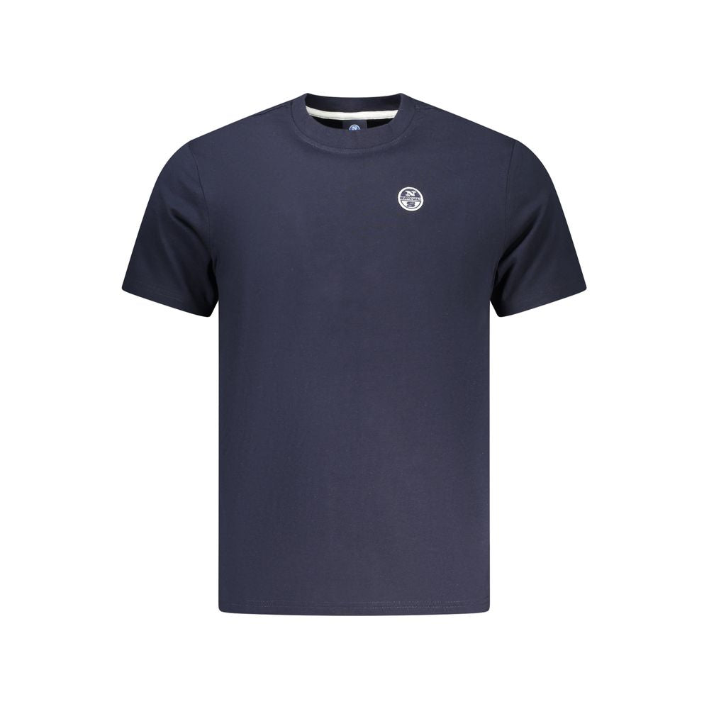 North Sails Blue Cotton Men's T-Shirt - Premium Comfort