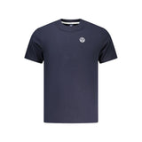 North Sails Blue Cotton Men's T-Shirt - Premium Comfort