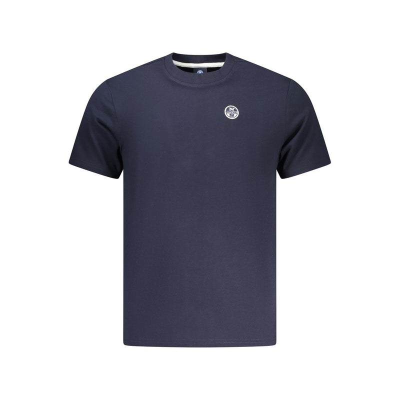 North Sails Blue Cotton Men's T-Shirt - Premium Comfort