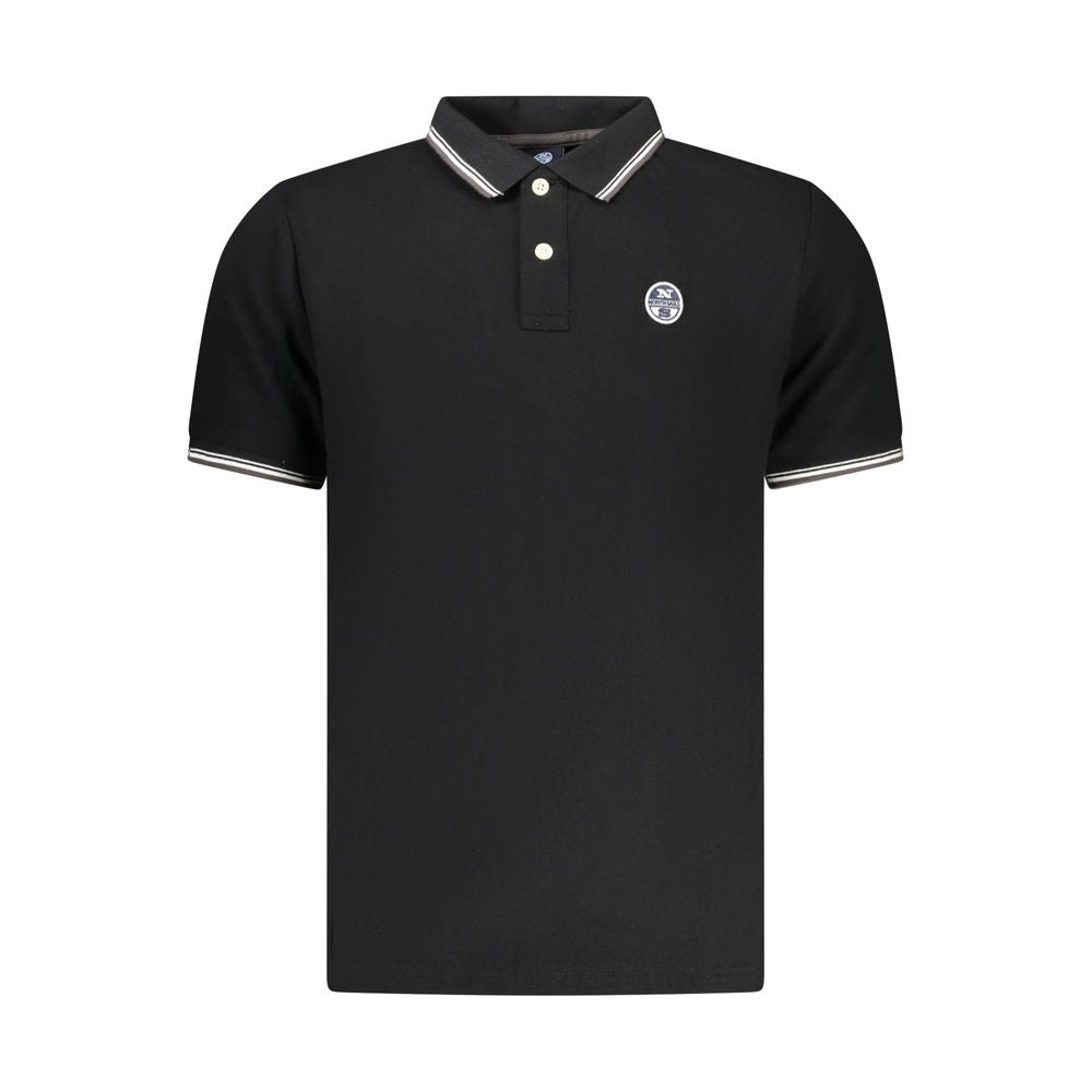 Polo homme North Sails en coton noir