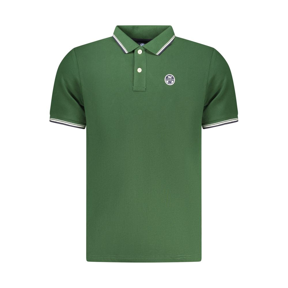 North Sails Polo Shirt en Coton Vert pour Homme