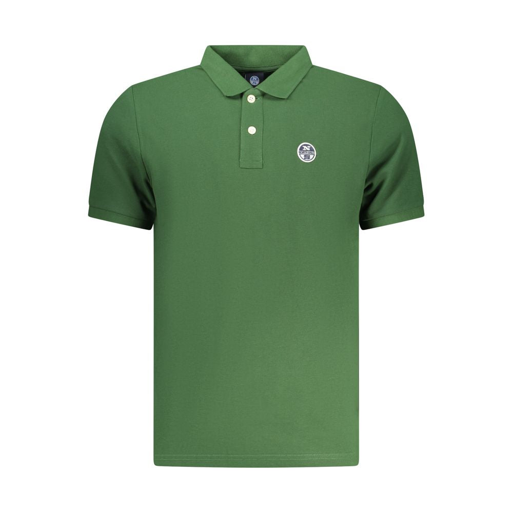 North Sails Verde Cotton Men Polo - Élégance et Confort