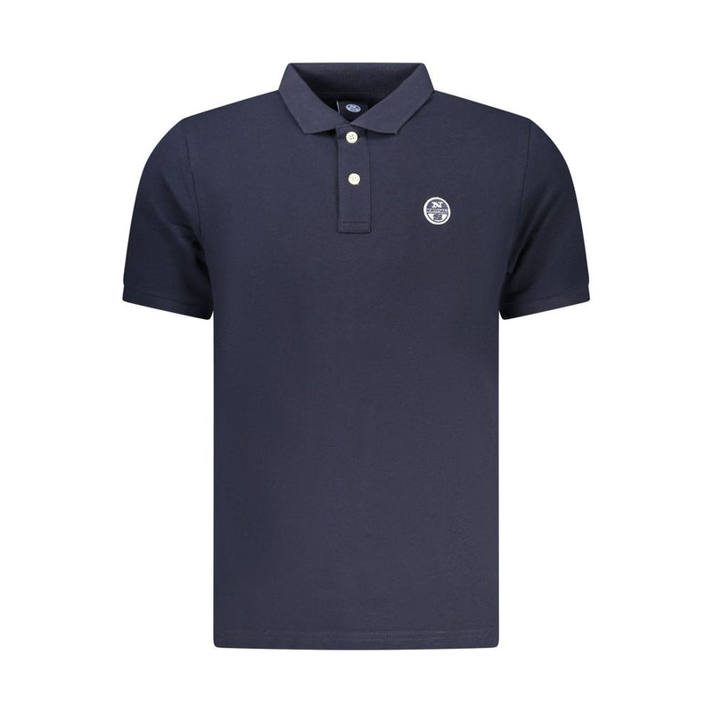 North Sails Blue Cotton Men Polo Shirt - Nautical Style
