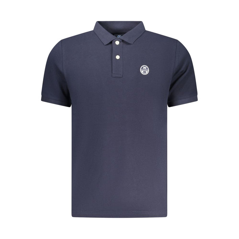 North Sails Blue Cotton Men Polo Shirt - Nautical Style