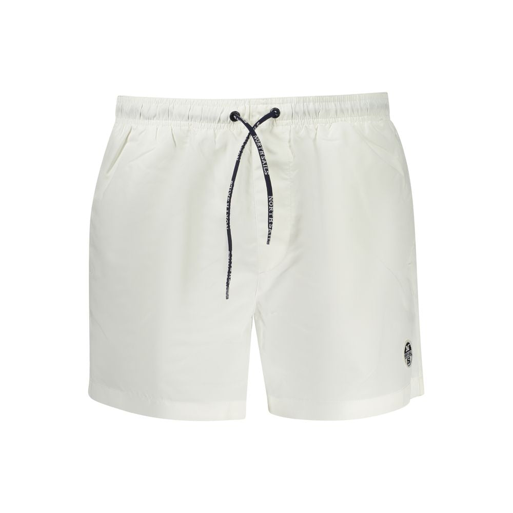 North Sails White Polyester Men's Swimwear - Stylish & Durable