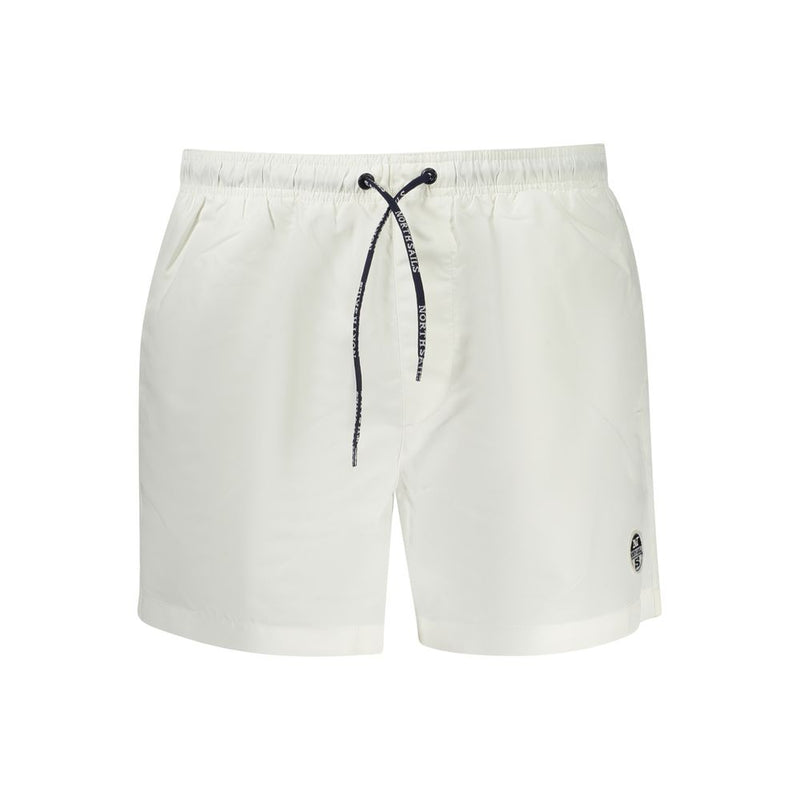 North Sails White Polyester Men's Swimwear - Stylish & Durable