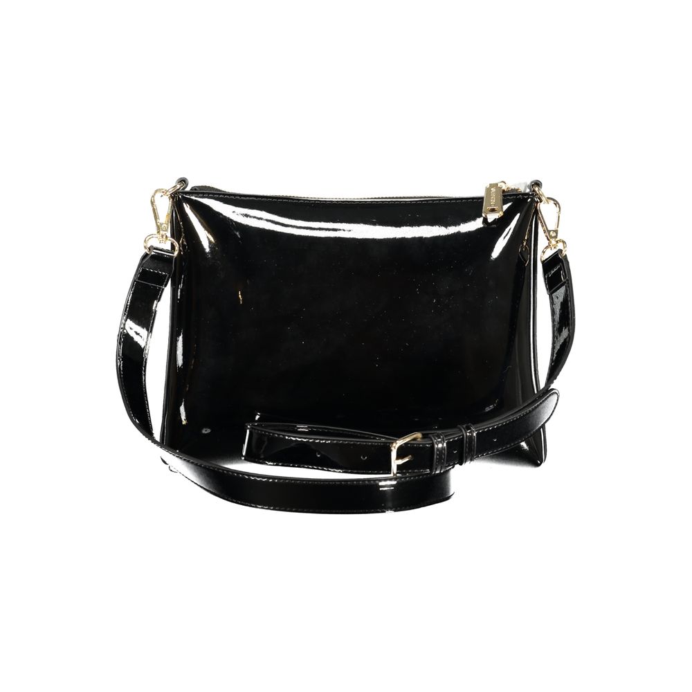 Mario Valentino Black Polyethylene Handbag - Durable Elegance