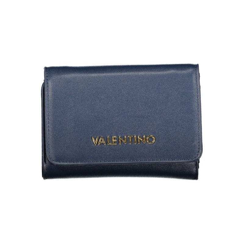 Mario Valentino Blue Polyethylene Wallet - Durable & Chic