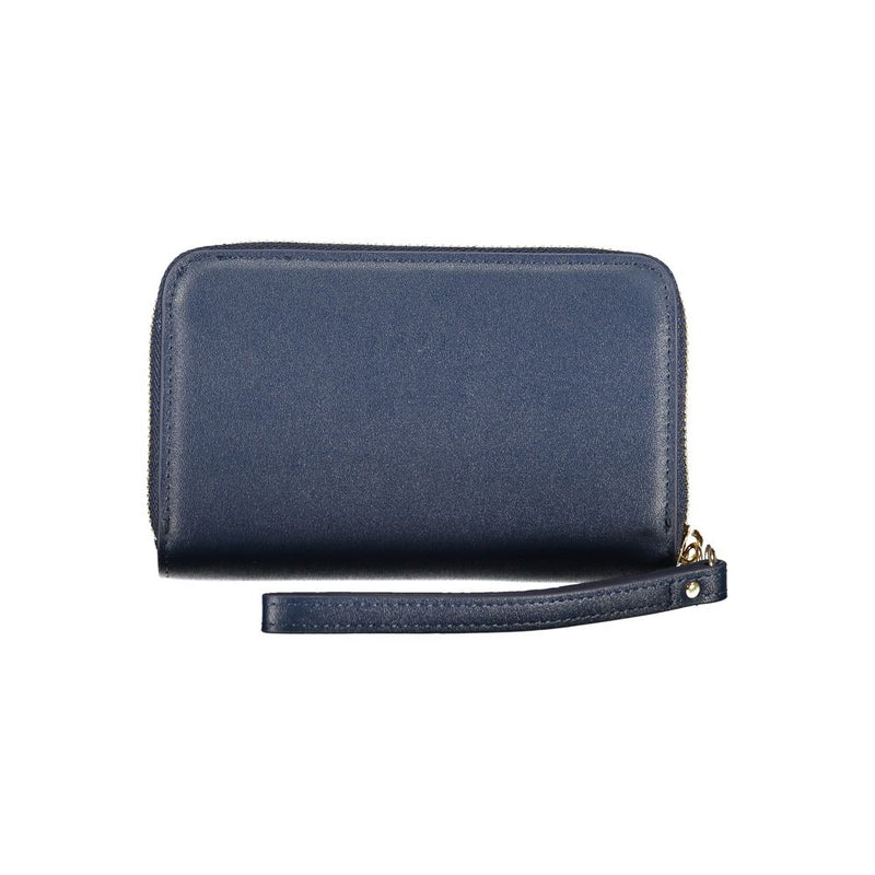 Mario Valentino Blue Polyethylene Wallet - Elegance and Functionality