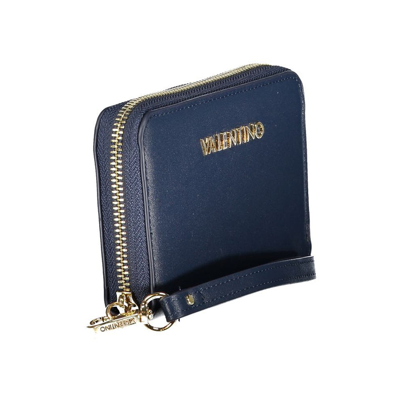 Mario Valentino Blue Polyethylene Wallet - Elegance and Functionality