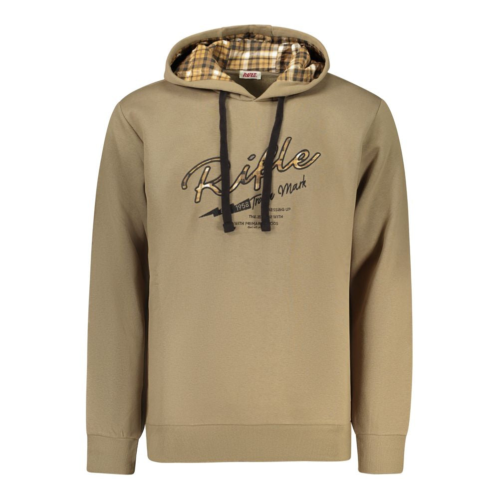 Rifle Brown Cotton Sweatshirt - Comfort and Style for Men