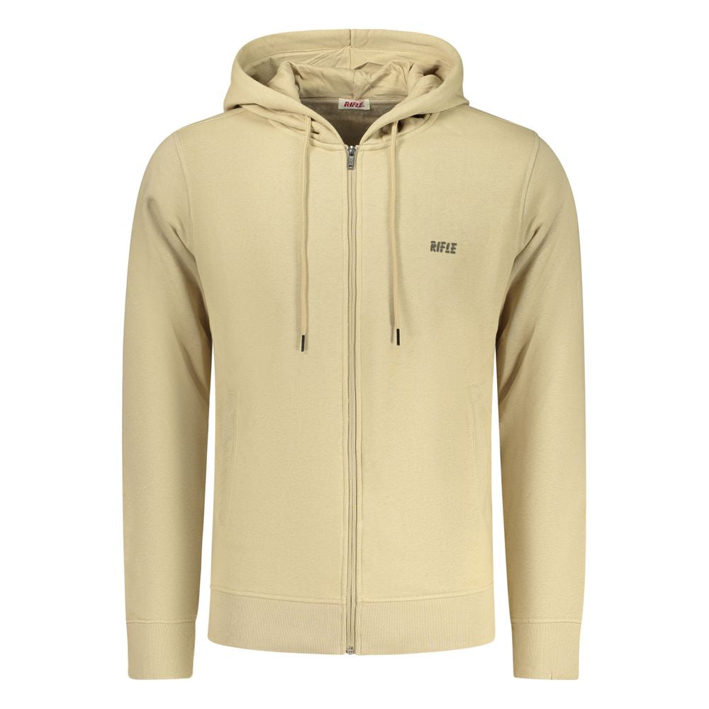 Rifle Beige Cotton Sweatshirt for Men