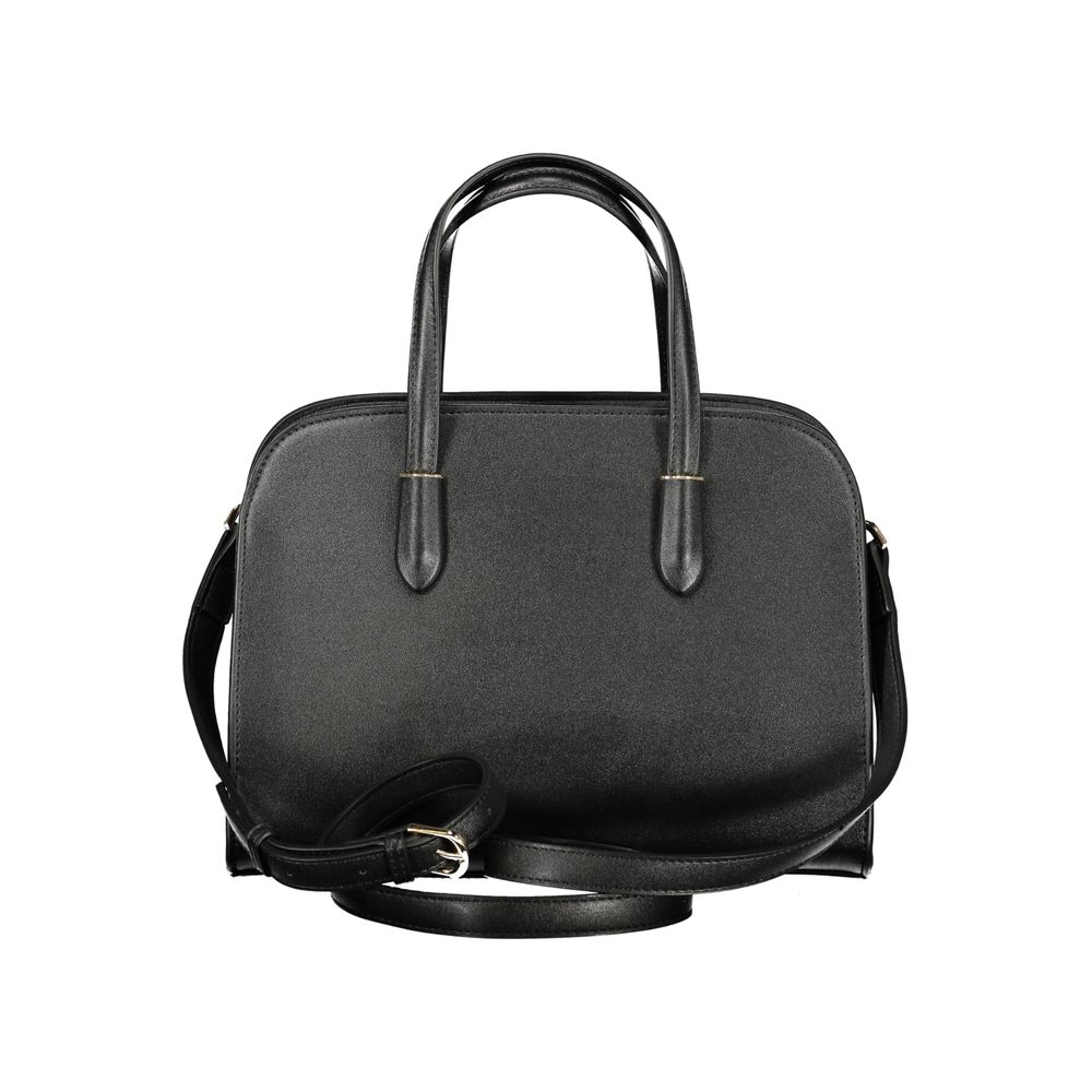 Mario Valentino Black Polyurethane Handbag for Women - Stylish & Versatile