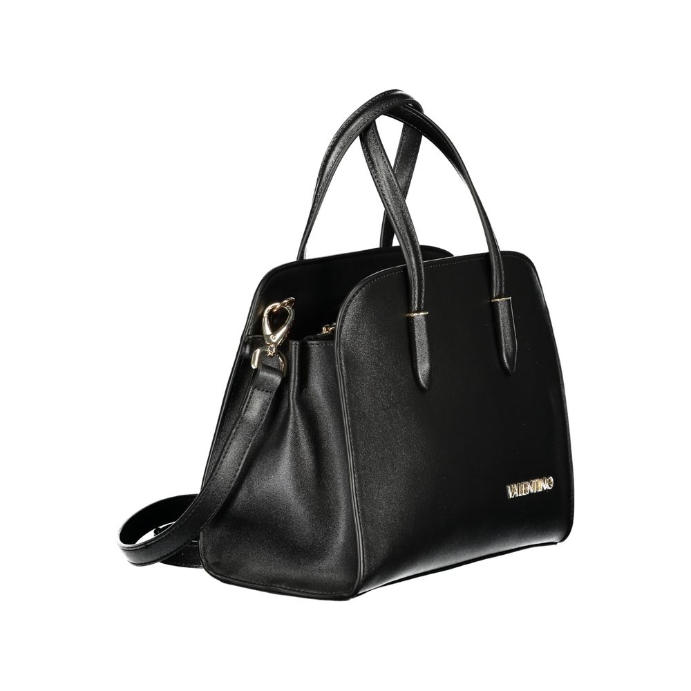 Mario Valentino Black Polyurethane Handbag for Women - Stylish & Versatile