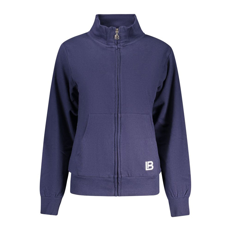 Laura Biagiotti Blue Cotton Women's Sweatshirt - Stylish Comfort