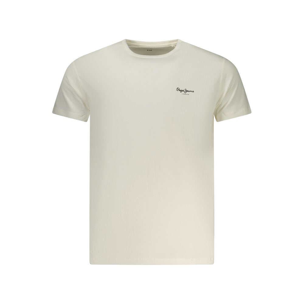 Pepe Jeans Bianco T-Shirt en Coton pour Homme