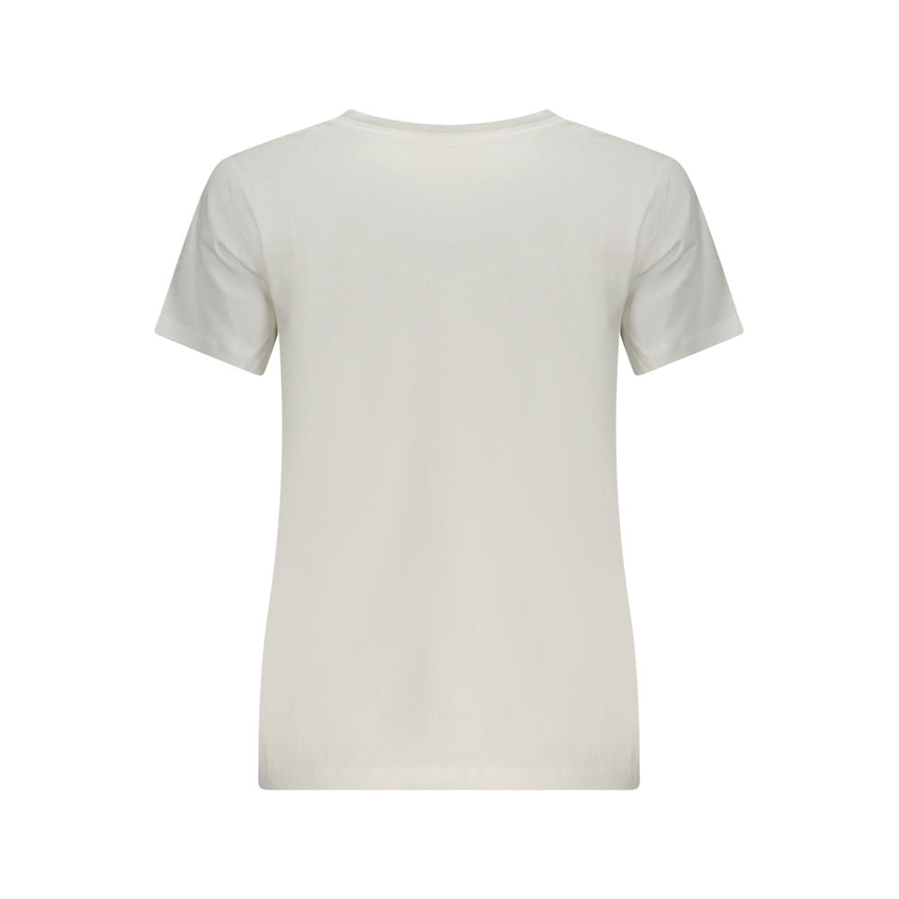 Pepe Jeans Bianco Cotton Women T-Shirt - Élégance Décontractée