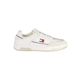 Tommy Hilfiger White Polyurethane Men's Sneakers - Stylish Comfort