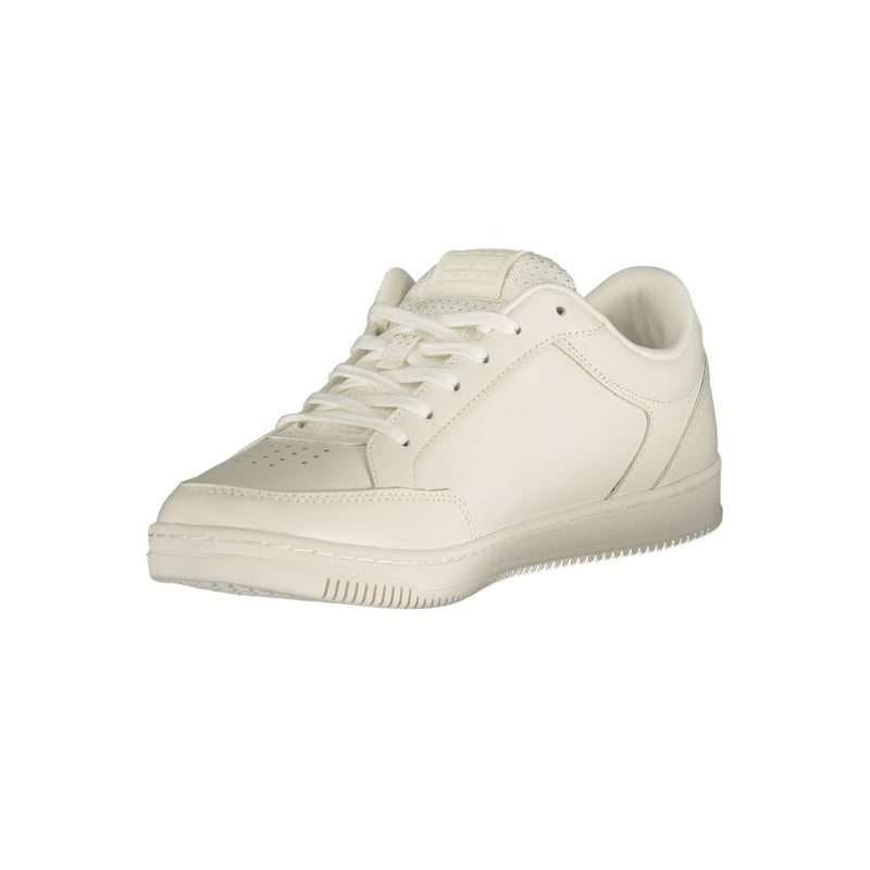 Tommy Hilfiger Bianco Sneakers pour Hommes en Polyuréthane