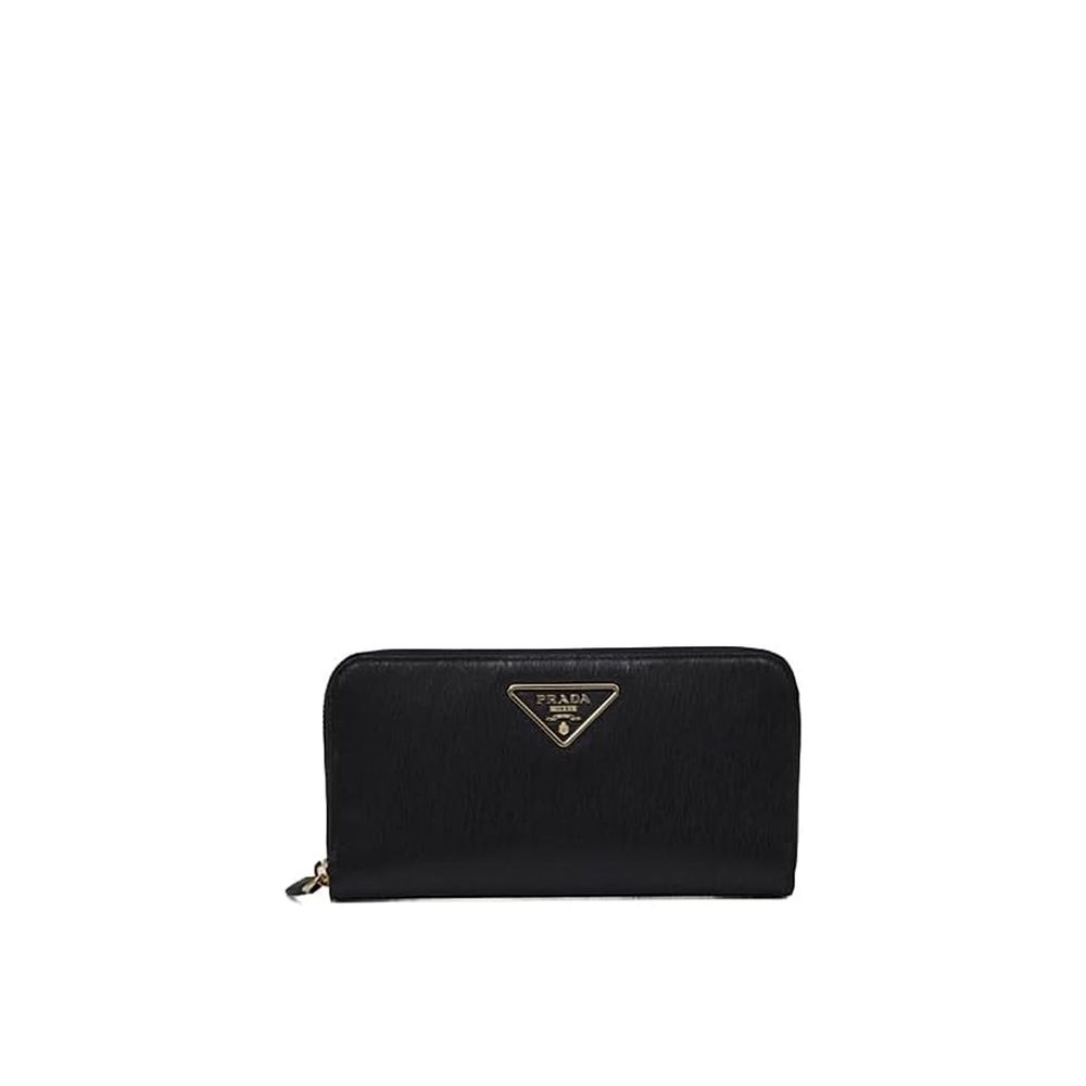 Prada Black Calfskin Wallet - Elegant Women's Accessory
