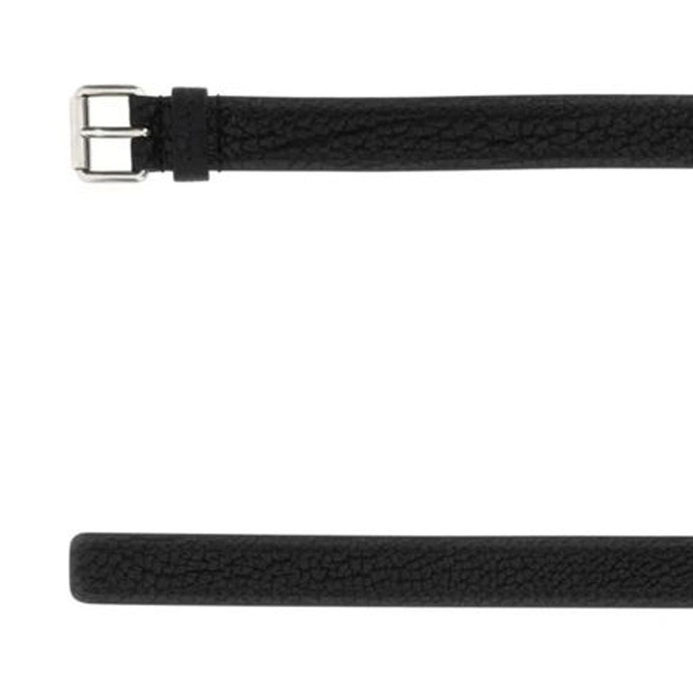 Ceinture Prada en cuir de veau noir
