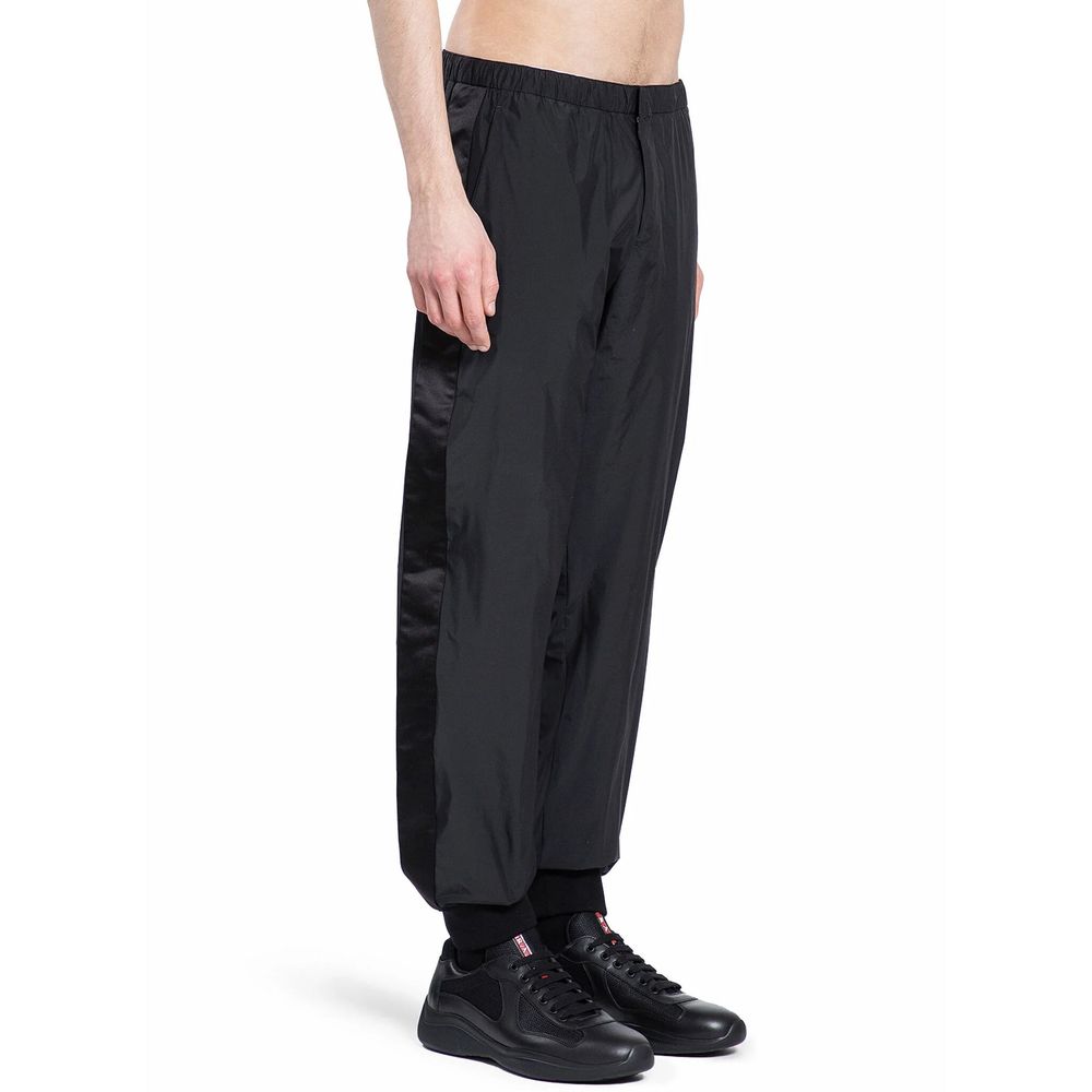 Pantalon de jogging Prada en nylon noir (pantalon de sport)