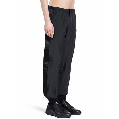 Pantalon de jogging Prada en nylon noir (pantalon de sport)