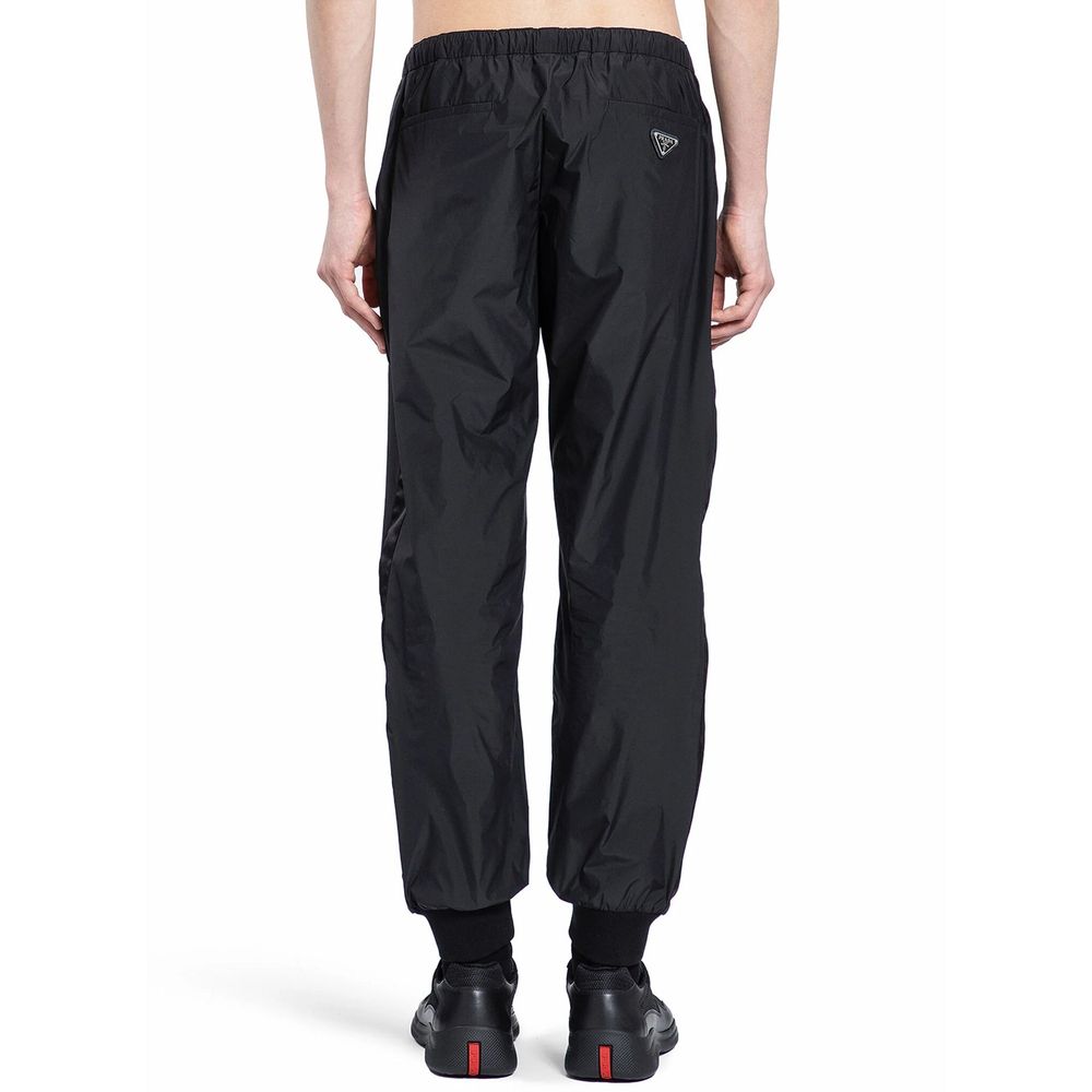 Pantalon de jogging Prada en nylon noir (pantalon de sport)