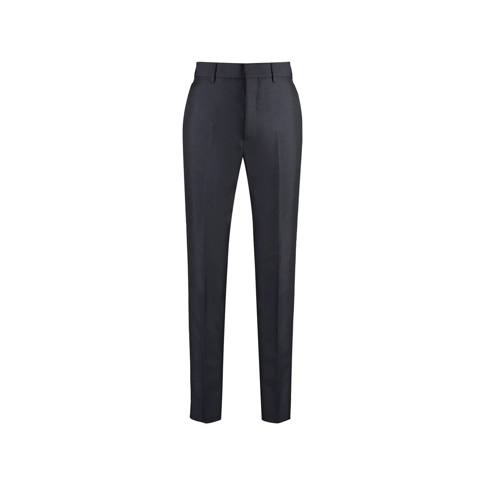 Pantalon habillé Prada en mohair bleu