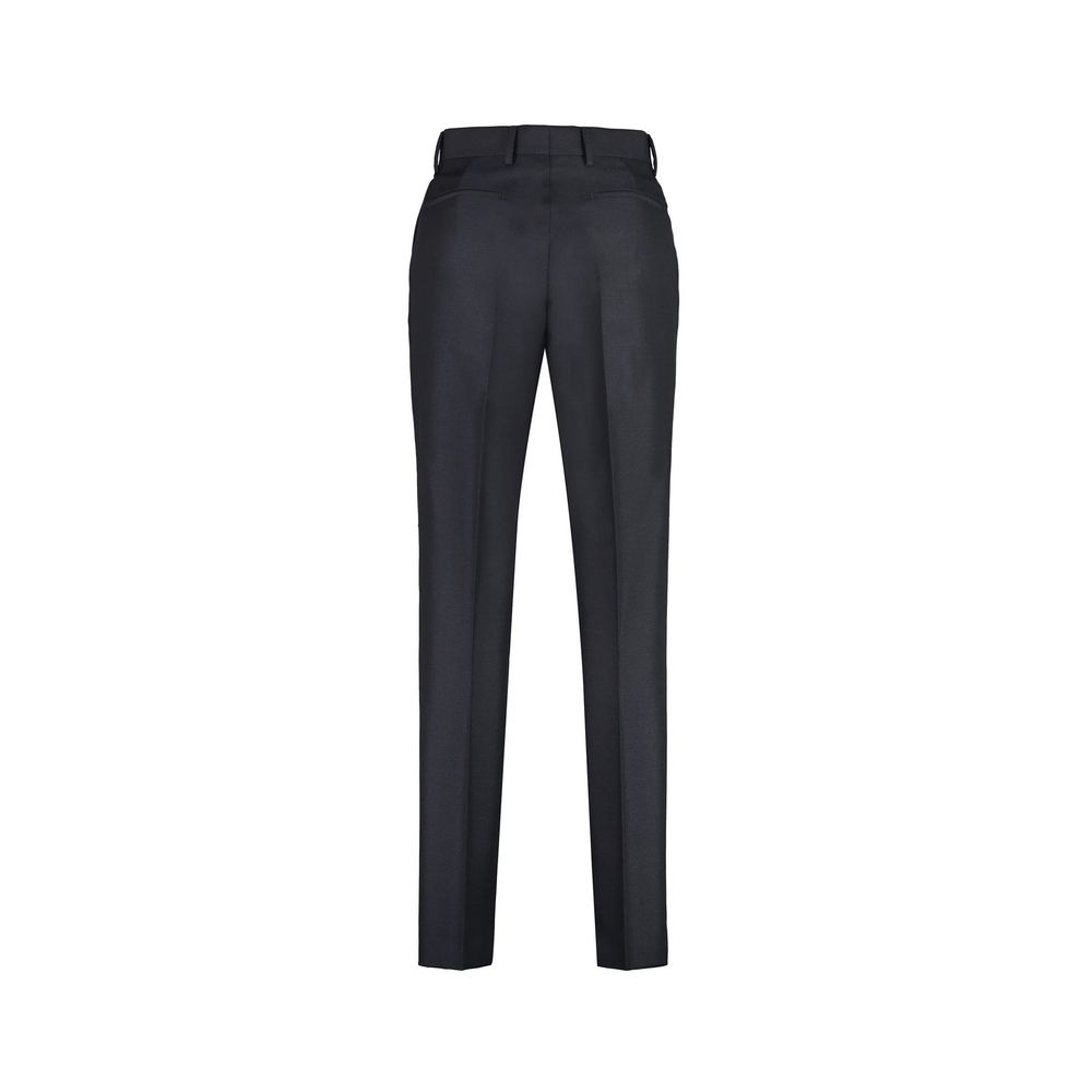 Pantalon habillé Prada en mohair bleu
