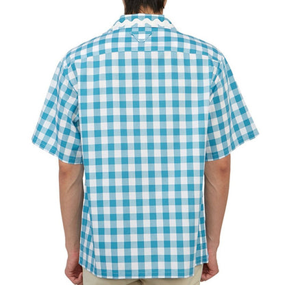 Chemise Prada bleue en coton à motifs