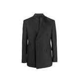Blazer en laine grise Prada