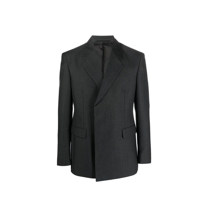Blazer en laine grise Prada
