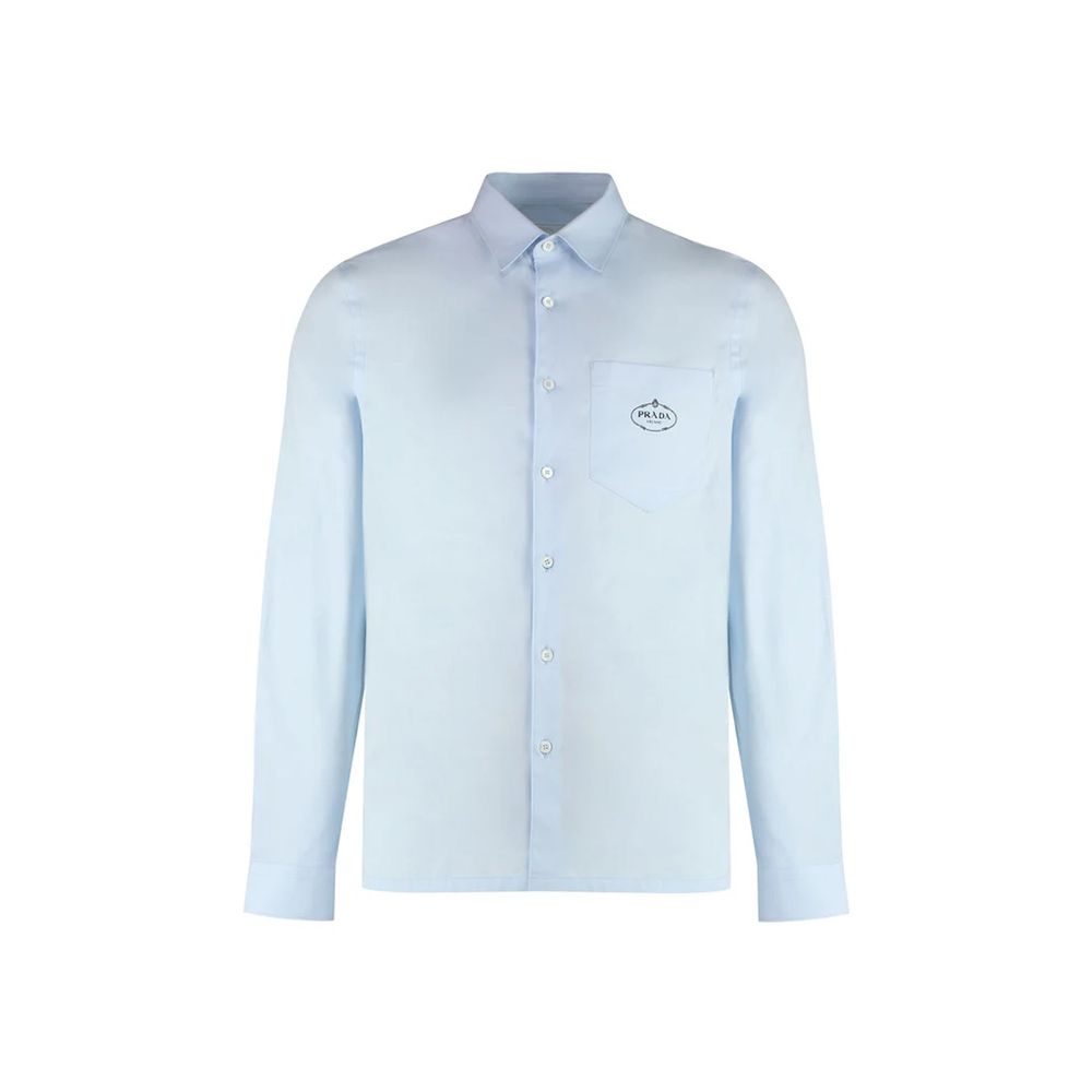 Chemise habillée Prada en coton bleu