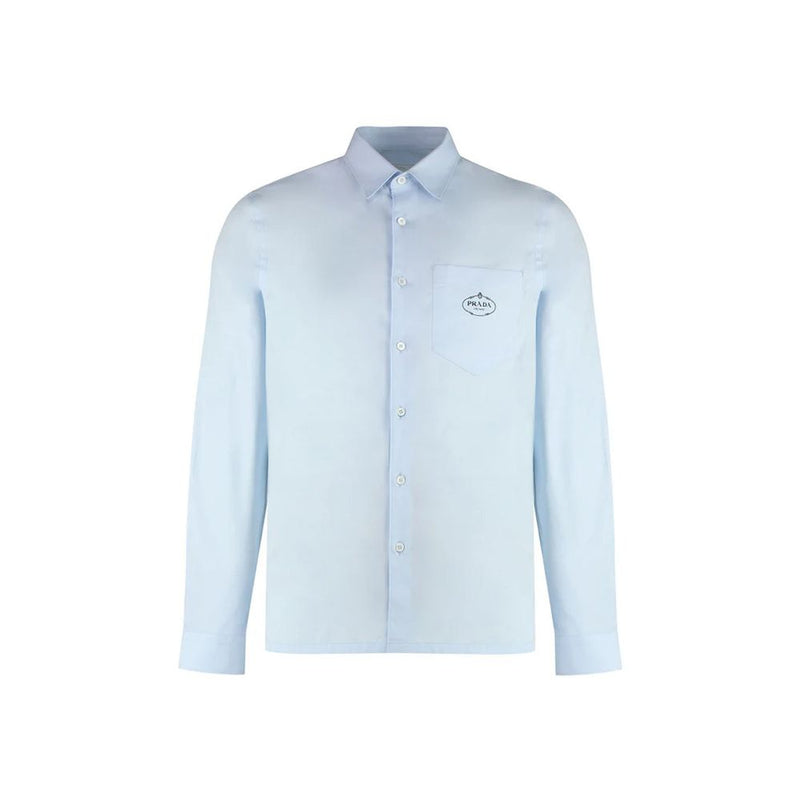 Prada blauw katoenen overhemd