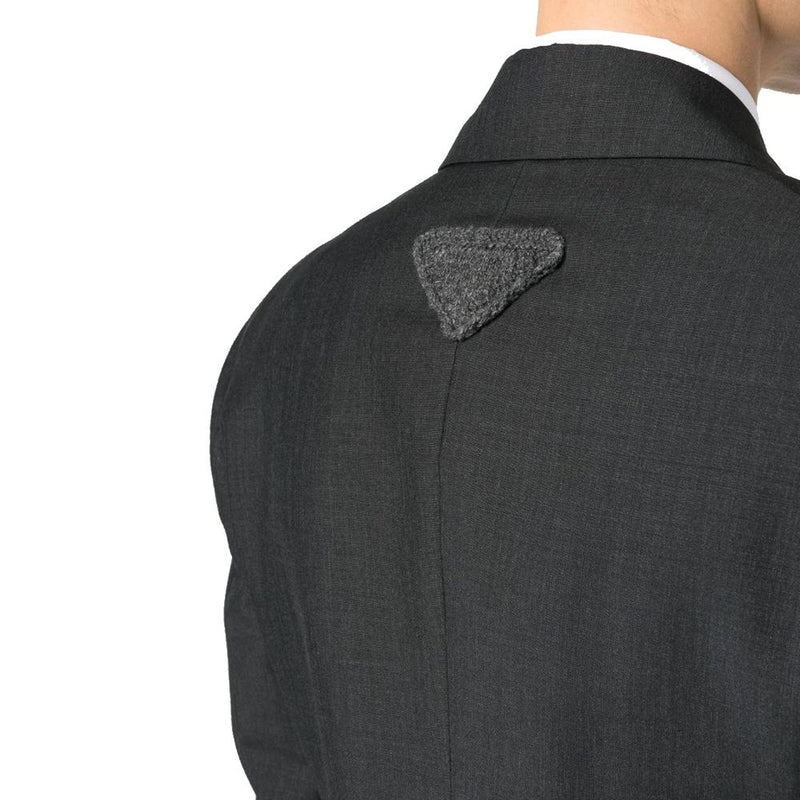 Blazer en laine grise Prada