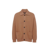 Gilet en cachemire marron Prada