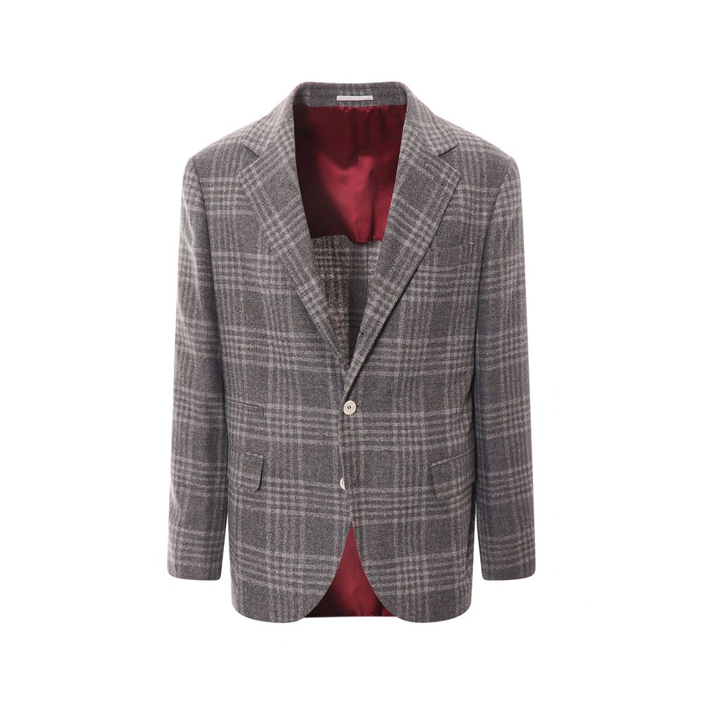 Brunello Cucinelli Gray Cashmere Jacket for Men