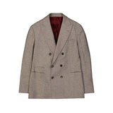 Brunello Cucinelli Beige Cashmere Coat for Men