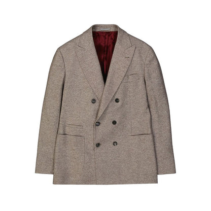 Brunello Cucinelli beige kasjmier jas