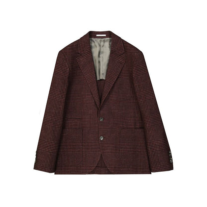 Brunello Cucinelli Veelkleurige Wollen Jas